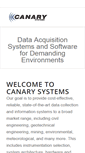 Mobile Screenshot of canarysystems.com