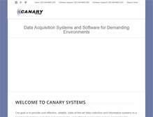 Tablet Screenshot of canarysystems.com